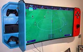 Nintendo Switch Tv Cabinet Wall Mounted Turn Your Tv In To A Nintendo Switch Boys Game Room Game Room Design Video Game Room Design