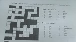 Daily puzzles that are always free. Learning Task 1 In Your Notebook Copy And Solve The Crossword Puzzle Below Across Past Tense Of 2 Brainly Ph