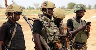 Maj gen f yahaya from headquarters 1 division kaduna to headquarters theatre command operation lafiya. Iswap Jihadists Overrun Nigerian Army Base As Residents Flee The Defense Post