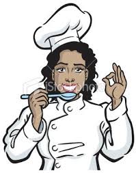 Black And White African American Clip Art Great Illustration Of An African American Woman Chef Tasting Perfect Female Chef African American Women Chef