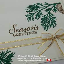 Peaceful Boughs Sneak Peek Papercraft With Me Christmas Card Tutorials Stampin Up Christmas Cards Seasons Greetings Card