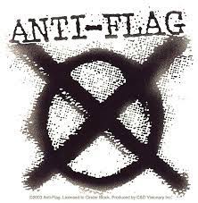 Anti Flag Vinyl Sticker Circle X Logo Anti Flag Punk Patches Punk Poster
