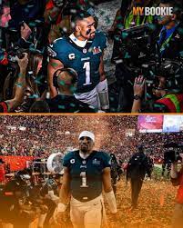 The difference two years can make. Jalen Hurts from confetti pain to a  Super Bowl MVP ✓