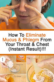 How To Eliminate Mucus Phlegm From Your Throat Chest Instant Result Diy Remedies Mucus Natural Therapy