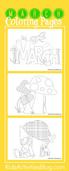 March isn't just the month of celebrating the super awesome of saint. 3 Spring March Coloring Pages For Kids