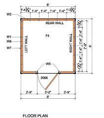 Since our walls and floors are studs and sheeting just like your house, you can finish the insides. 8x8 Lean To Shed Plans 02 Floor Plan Lean To Shed Plans Shed Plans Lean To Shed