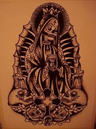 Santa Muerte Death Tattoo Mexican Art Tattoos Angel Of Death Tattoo