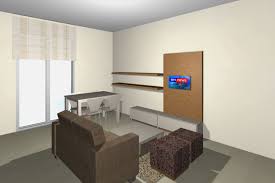 small open plan kitchen living room