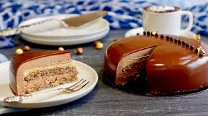 Entremets Au Chocolat Et Noisettes Un Delicieux Gateau Pour Paques Easter Chocolate Mousse Cake Youtube