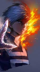 Anime Shoto Todoroki Boku No Hero Academia Arwtork 720x1280 Wallpaper Anime Wallpaper My Hero Academia Shouto My Hero Academia
