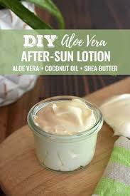 Homemade Aloe Vera After Sun Lotion Mit Bildern Aloe Vera Aloe Vera Sonnenbrand Sheabutter