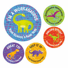 dinosaur reward stickers