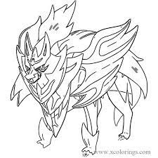 During your adventure, you will be traveling through the galar region, where you will find many unique locations, such as huge grassy plains filled with. Zamazenta From Pokemon Sword And Shield Coloring Pages Xcolorings Com