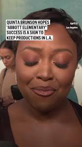 As more productions move away from Los Angeles, "Abbott Elementary"  showrunner and actor Quinta Brunson hopes her sitcom's success will  influence studios and networks to stay and employ crew members ...