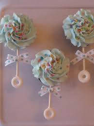 30 Of The Best Baby Shower Ideas Baby Rattle Cupcakes Baby Shower Cupcakes Baby Shower Fun