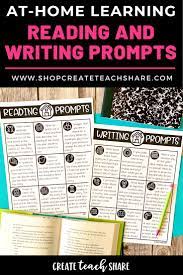 Home Reading And Writing Prompts Pdf Fun Writing Prompts Middle School Language Arts Lessons Teaching Writing