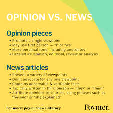 02 opinion marking signals also link ideas. Opinion News Or Editorial Readers Often Can T Tell The Difference Poynter