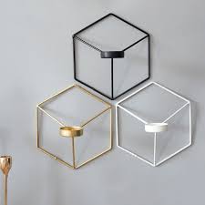 This item comes shipped in one carton. 1 Pcs Visual Touch Nordic Style 3d Geometric Candlestick Metal Wall Candle Holder Sconce Matching Small Home Ornaments Buy At The Price Of 4 46 In Aliexpress Com Imall Com
