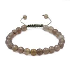 8mm Natural Gemstone Healing Power Crystal Adjustable Macrame Bracelet