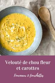Veloute De Chou Fleur Et Carottes Fourneaux Et Fourchettes Recette Recettes De Cuisine Veloute Chou Fleur Soupe Choux Fleur