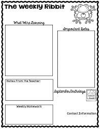 Free editable teacher newsletter template. The Teaching Oasis April 2016