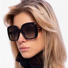GG0713S Black Oversized Women's Sunglasses