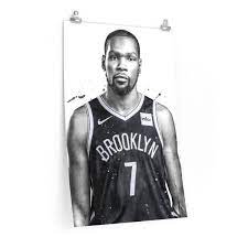 Kevin durant returns and makes his brooklyn nets #nbapreseason debut! Amazon Com Kevin Durant Print Kevin Durant Poster Brooklyn Nets Poster Basketball Wall Art Basketball Decor Nba Poster Watercolor Print Handmade