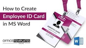 Create your custom id card using a template from the adobe spark library. Print Ready Id Card Templates For Ms Word Office Templates Online