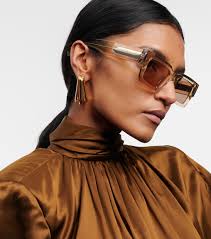 Occhiali da sole rettangolari SL 572 in Beige