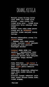 Gambar kata sedih jadi orang ketiga. 29 Ide Orang Ketiga Kutipan Terbaik Kata Kata Indah Kutipan Remaja