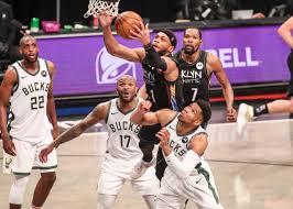 Bruce brown #1 of the brooklyn nets shoots the ball during warmups before the first half against the. Mhnb2kz14fwnym