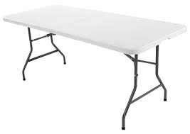 Zložljiva miza KULESKOG Š75xD180 bela | JYSK
