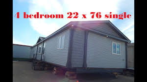 The bedroom has a single bed with a comfortable mattress, a study desk, a chair and a wardrobe. Mobile Home Tour 22 X 76 1672 Sq Ft 4 Bedrooms 2 Baths Single Wide Modular Home Youtube