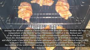 How To Smoke Chicken Breast In An Electric Smoker Youtube