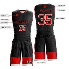Basketball Jersey Design Black And Red Custom Black And Red Basketball Jerseys Printed Number Name And Logo Breathable And Quick Dry Custom Sports Jerseys Basketball Jersey Jersey Design