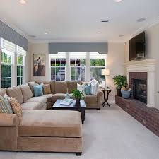 Shop 9 living room sectional on houzz. Pin By Lori Kuipers On Basement Remodel Contemporary Family Rooms Narrow Living Room Narrow Family Room