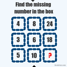 There will be 4 steps to make it. Find The Missing Number In The Box Number And Math Puzzle Brainfans