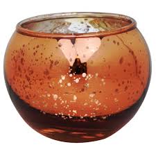 Maybe you would like to learn more about one of these? Round Mercury Glass Votive Candle Holder 2 H Speckled Copper