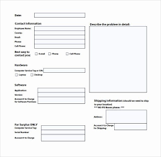 With this organized manner of dealing with issues, your tenants will appreciate such a level of service. Free Request Forms Excel It Service Request Form Template Insymbio