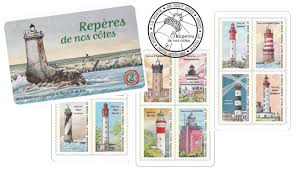 Les timbres en lettre verte permettent un envoi au départ et à destination de : Exceptionnel Mise En Vente D Un Carnet De 12 Timbres Poste Representant Des Phares Celebres Actunautique Com