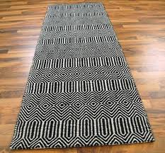 Black And White Wool Rug Uk Sloan Black Hall Runners Rugs Modern Rugs Gray Runner Rug Black Runner Rug Hall Runner Rugs