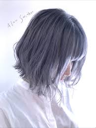 アッシュカラーの髪色だったら 垢抜け度と愛され度でno 1女子に hair 髪 シルバー パープルヘアー ヘアカラー 青