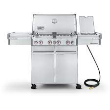 Weber Summit S 470 Natural Gas Grill With Rotisserie Sear Burner Side Burner 7270001 Bbqguys Natural Gas Grill Built In Grill Grilling