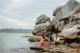 The prime minister of australia, malcom turnbull's, private waterfront home at point piper. Sydney Australia Family Session Lady Bay Beach Twig Olive Photography