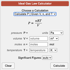 Units for the gas constant vary, depending on other units used in the equation. Ideal Gas Law Calculator Pv Nrt