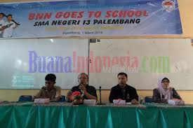 Visi dari sma negeri 13 palembang adalah : Bnn Goes To School Sosialisasi Bahaya Narkoba Di Sman 13 Palembang Buanaindonesia Co Id
