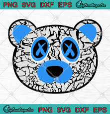 Последние твиты от gangsta bear (@gangsta_bearr). Svg To Bear Match Jordan 3 Retro Unc Pe White Cement Nice Svg Png Eps Dxf Art Vector Designs For Shirts Designs Digital Download