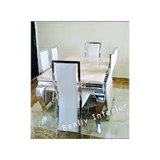 A dining table is that table that is designed basically to have meals on them. Generic Marble Dining Table Set With Chairs Lagos Ogun Only Jumia Nigeria