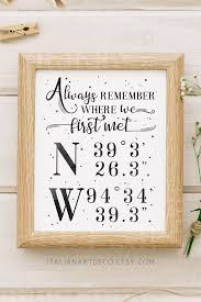 Printable Custom Gps Coordinates Sign Coordinates Signs Gps Coordinates Sign Gps Coordinates Gift