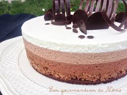 Entremet Trois Chocolats Mousse Chocolat Noir Mousse Chocolat Au Lait Mousse Chocolat Blanc Cra Entremet 3 Chocolat Gateau 3 Chocolat Gateau Trois Chocolat